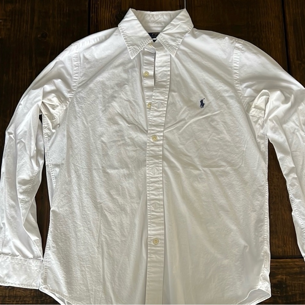 Polo by Ralph Lauren White Casual Button Down Shirt